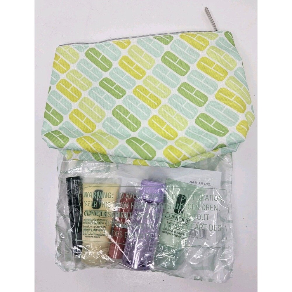 Clinique 5pcs Gift Set Lotion Foaming Soap Makeup Remover Mascara & Lipstick 01